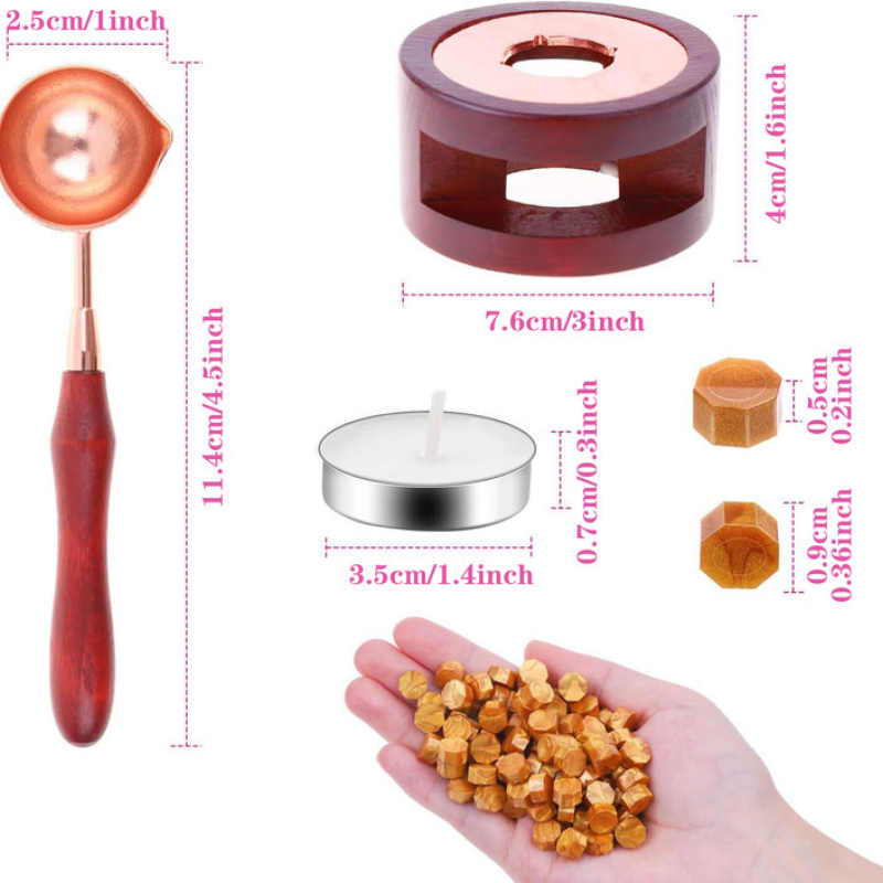 Wax Seal Set Includes 200 Gold - Wax Seal Stamp Set のレビューと価格