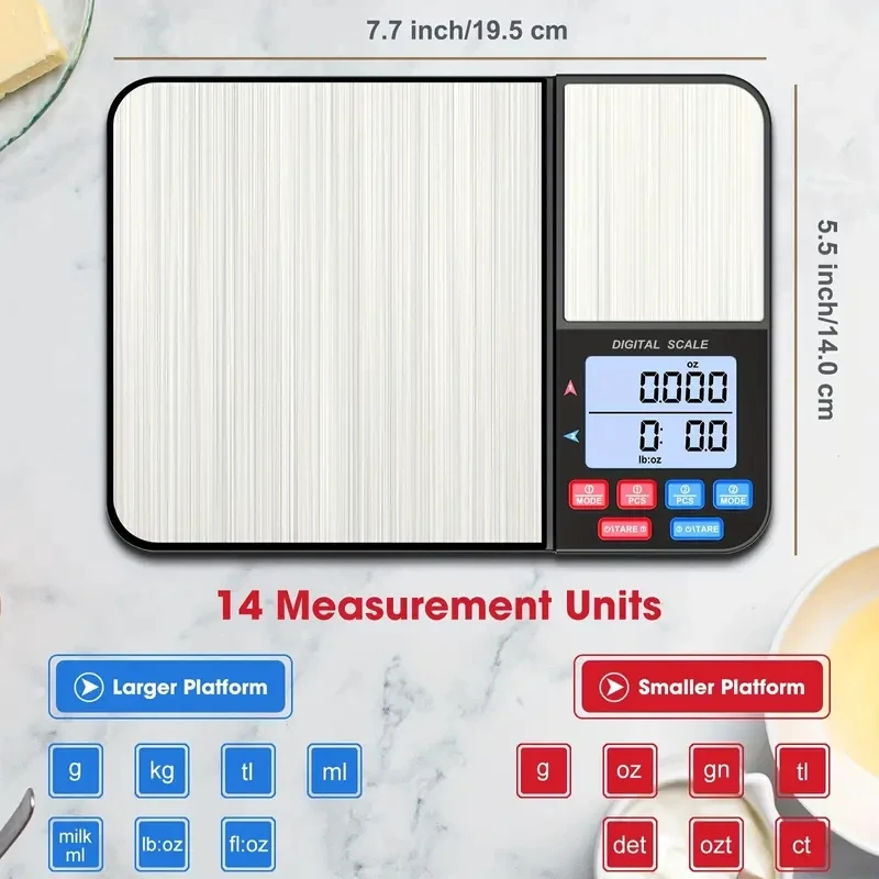 1pc Digital Kitchen Scale for  - Tape Dispenser Weighted のレビューと価格