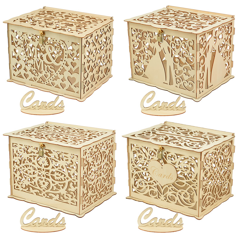 30X24X21cm DIY Wedding Gift Ca - Card Index Box のレビューと価格