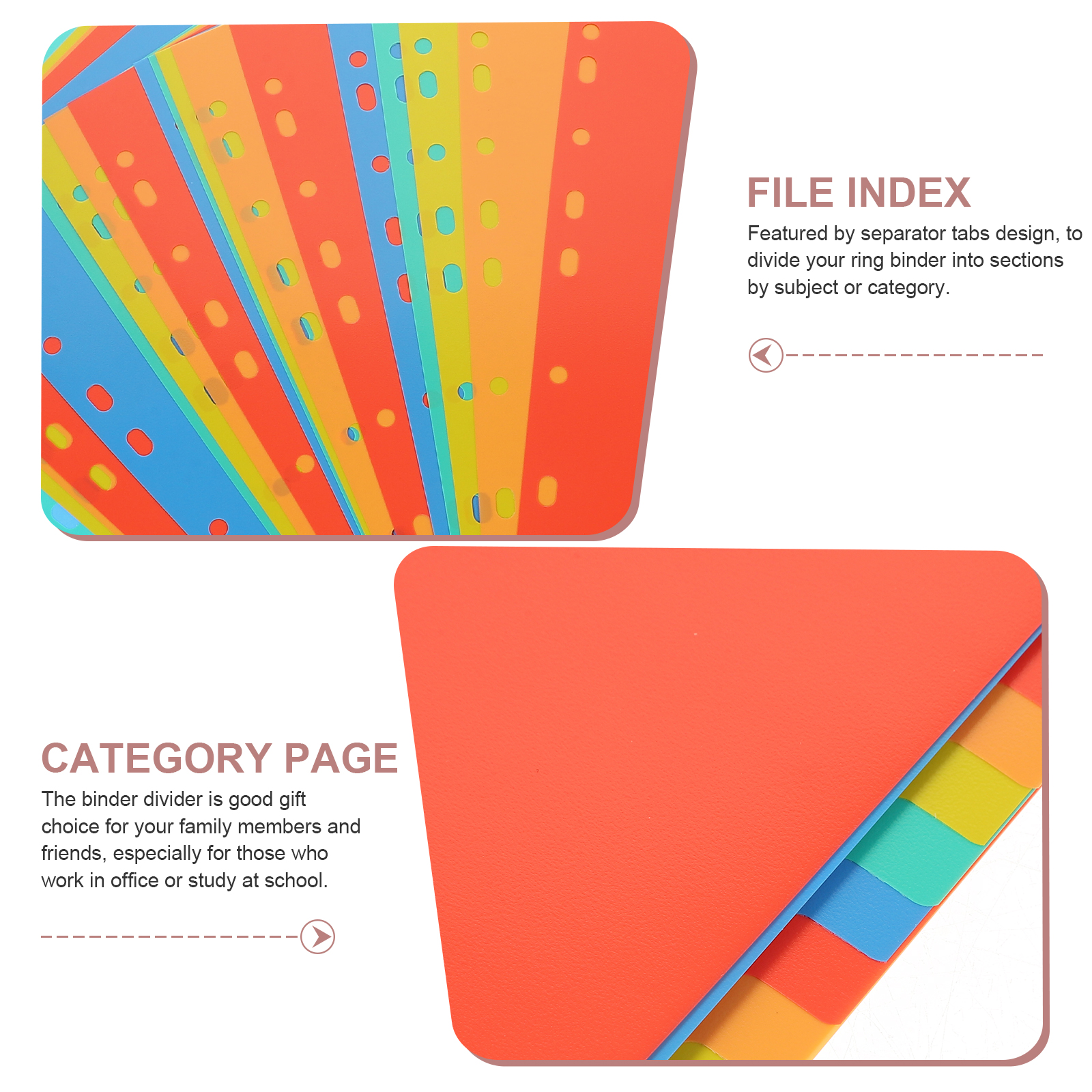 A4 Index Pages Plastic Binder  - Tab Divider A4 のレビューと価格