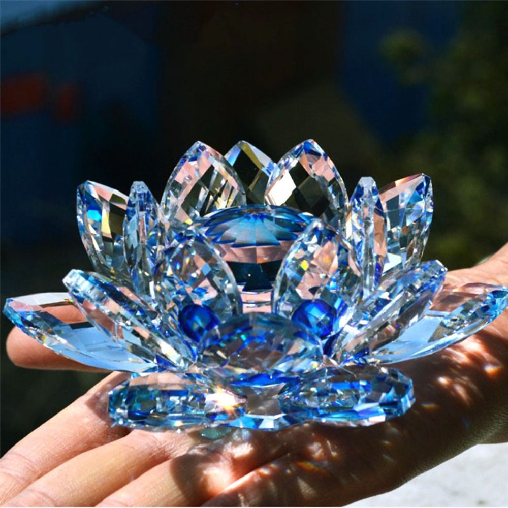 60-140mm Crystal Lotus Flower  - Paper Weight Crystal のレビューと価格
