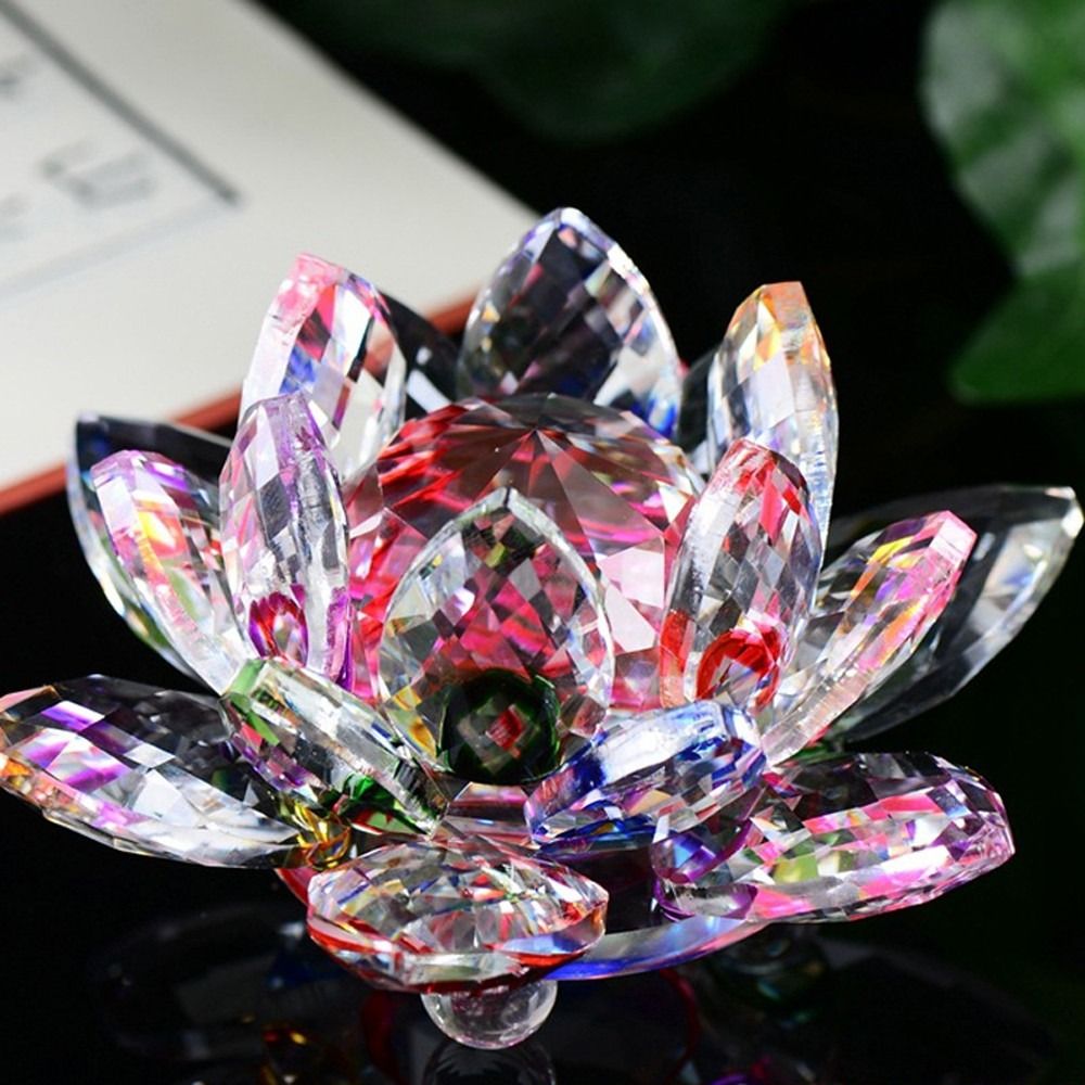 60-140mm Crystal Lotus Flower  - Paper Weight Crystal のレビューと価格
