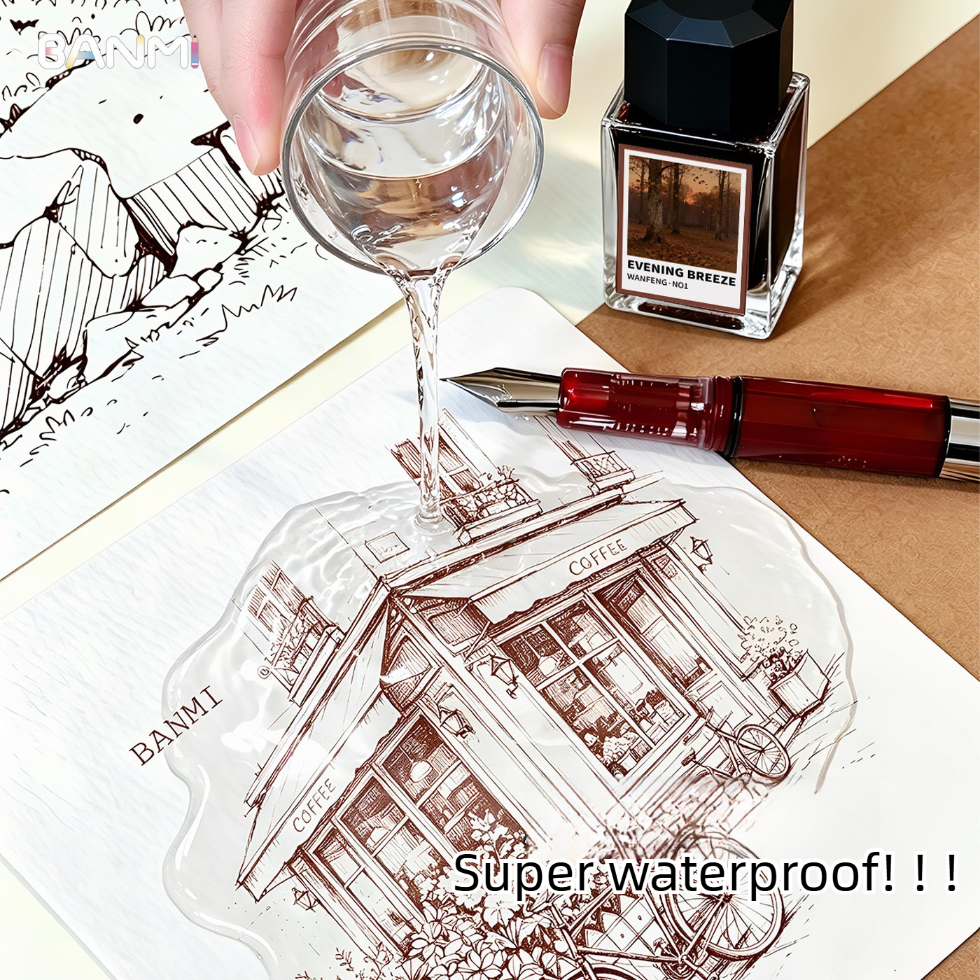BANMI 10 Color Fountain Pens I - Fountain Pen Bottled Ink のレビューと価格