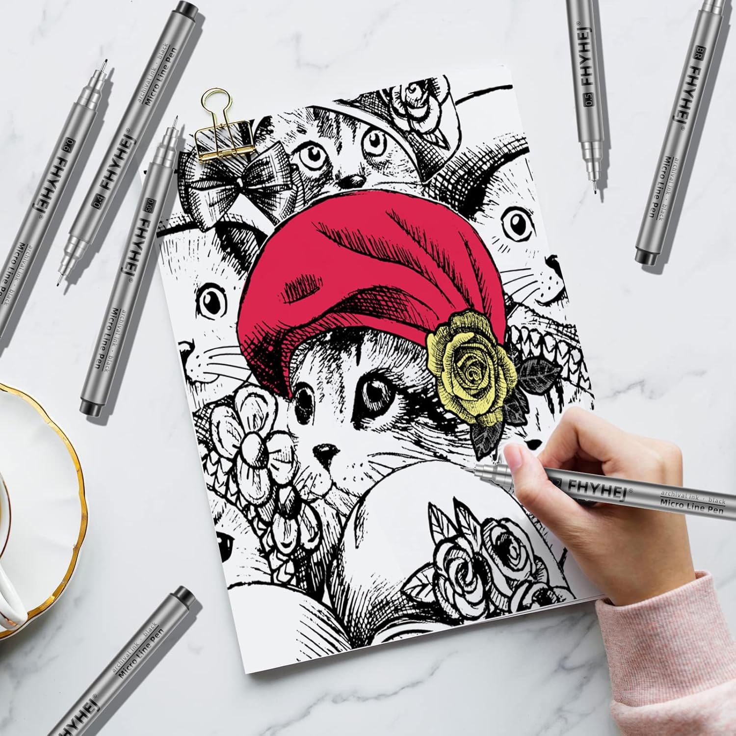 Micro Fineliner Drawing Art Pe - Archive Box Set のレビューと価格