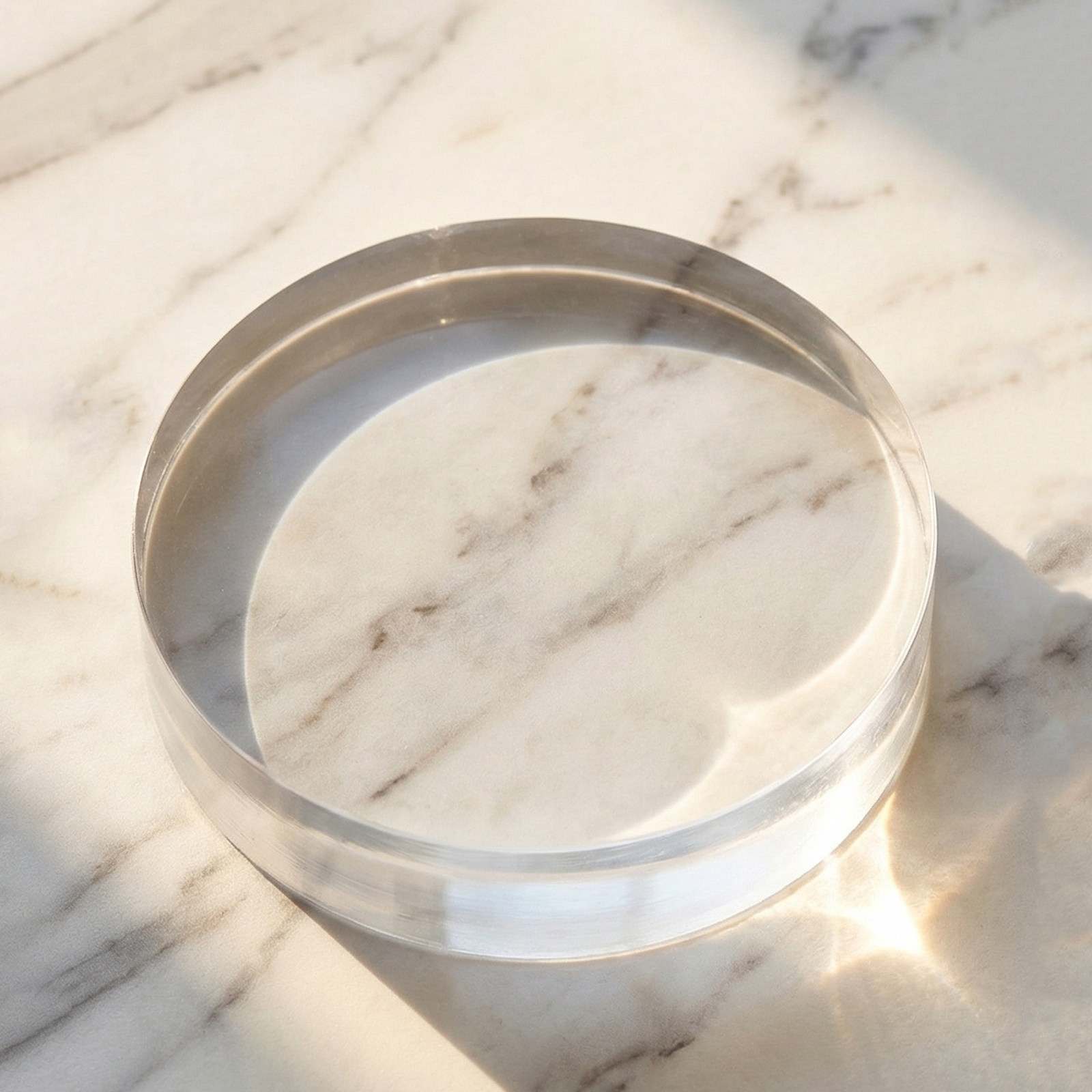 3.15 Inch Round Clear Crystal  - Paper Weight Crystal のレビューと価格