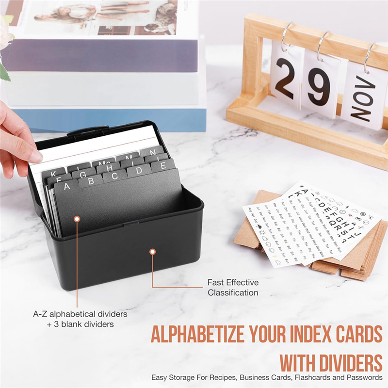 3Inchx5inch Index Card Holder  - Card Index Box のレビューと価格