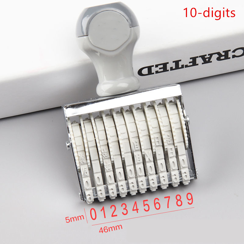 Portable 8/10 Digits Number St - Rubber Date Stamp のレビューと価格
