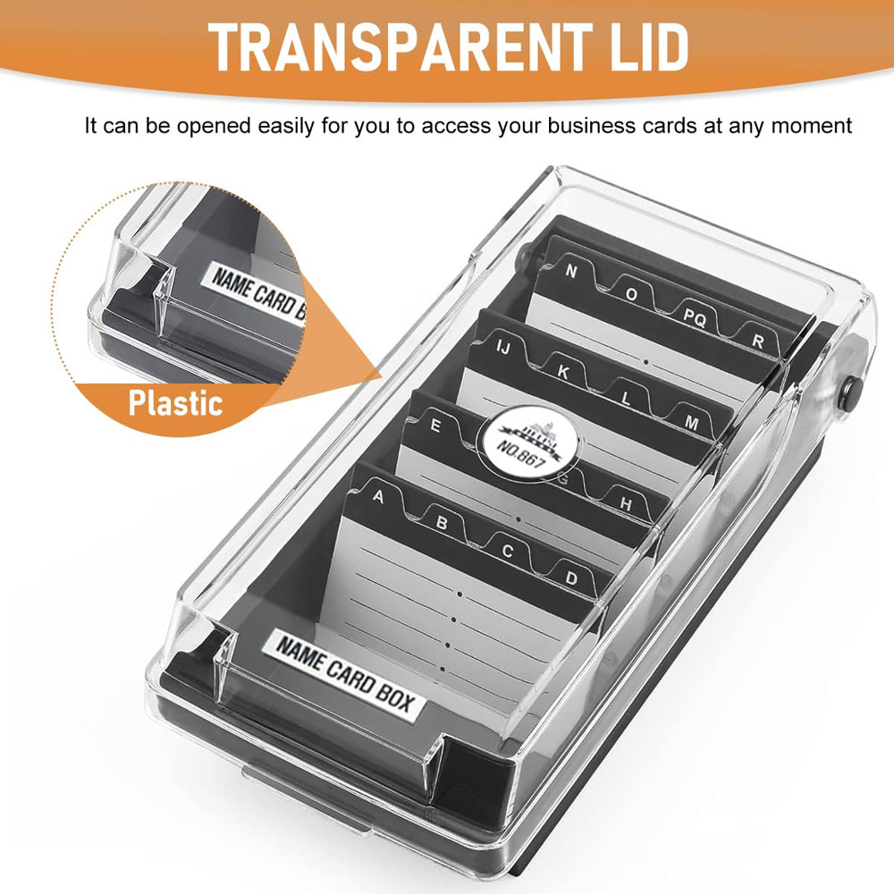 Desktop Business Card Box, Lar - Card Index Box のレビューと価格
