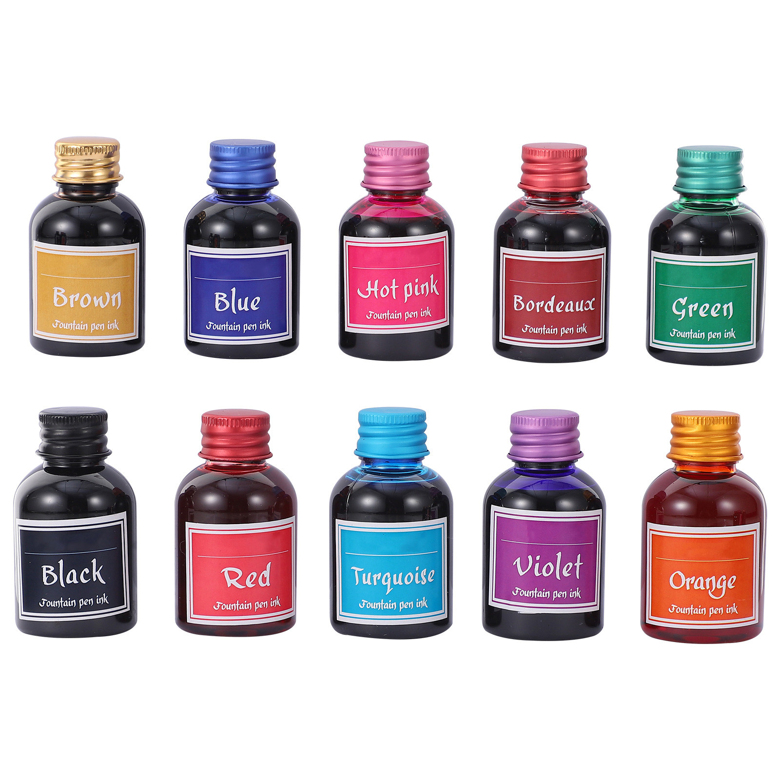 10 Bottles Fast-Drying Calligr - Fountain Pen Bottled Ink のレビューと価格