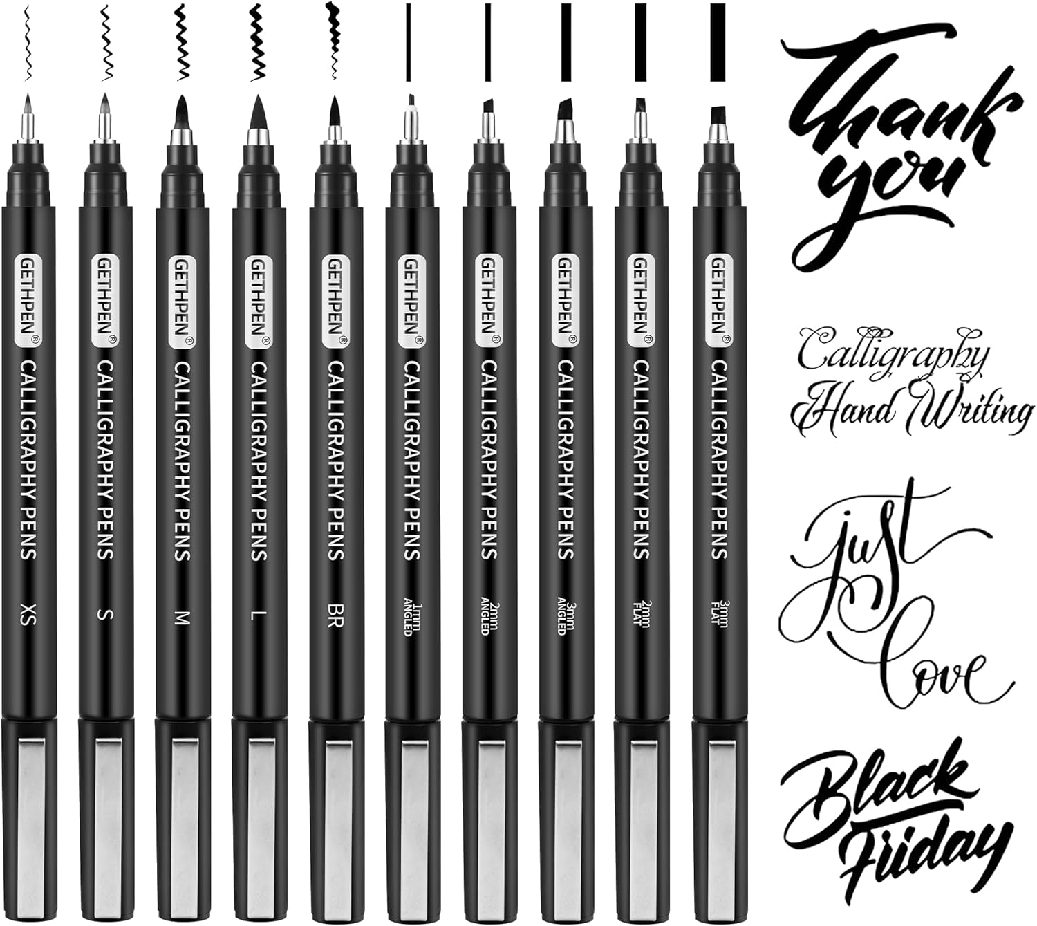 10 Size Calligraphy Pens Set f - Archive Box Set のレビューと価格