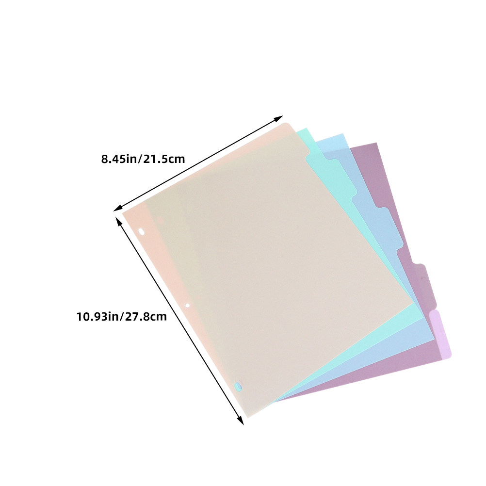 1Set A4 Plastic Binder Divider - Tab Divider A4 のレビューと価格