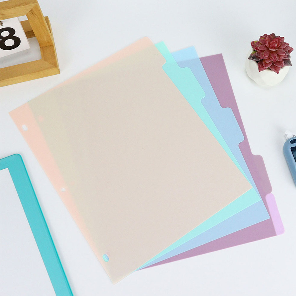 1Set A4 Plastic Binder Divider - Tab Divider A4 のレビューと価格