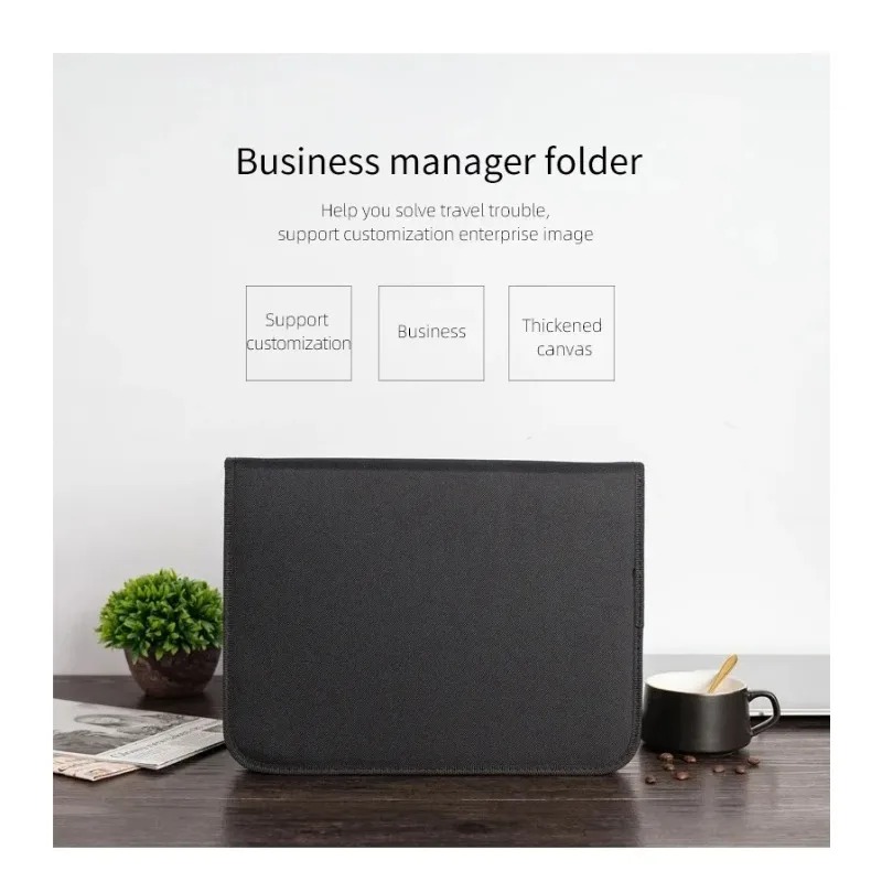 Large Black Business Portfolio - Binder A4 Lever のレビューと価格