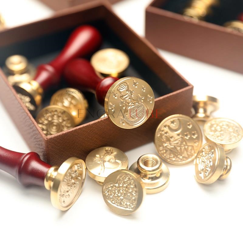 6 Copper Wax Seal Stamp Heads  - Wax Seal Stamp Set のレビューと価格