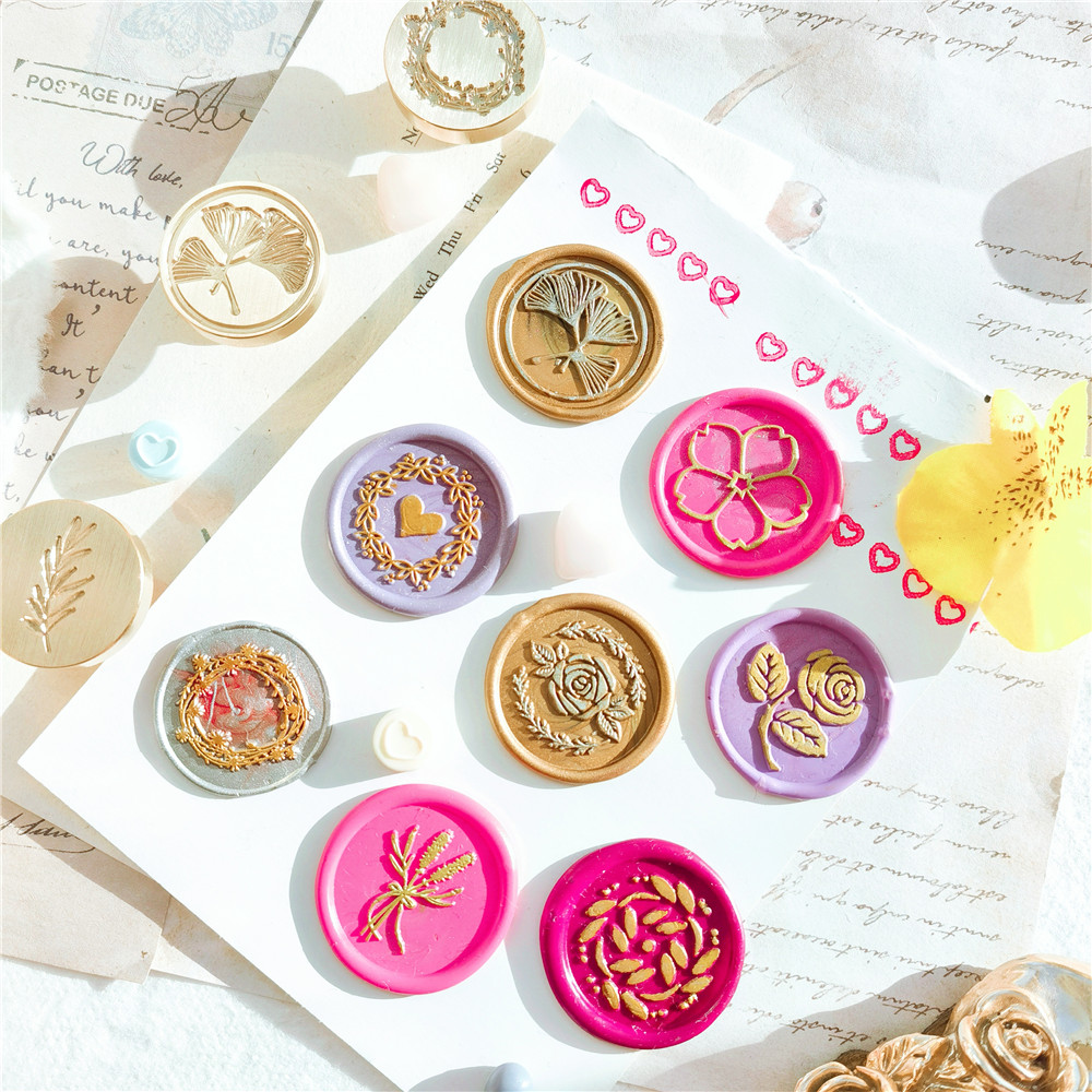 Wax Seal Stamp Head Flower Sta - Wax Seal Stamp Set のレビューと価格