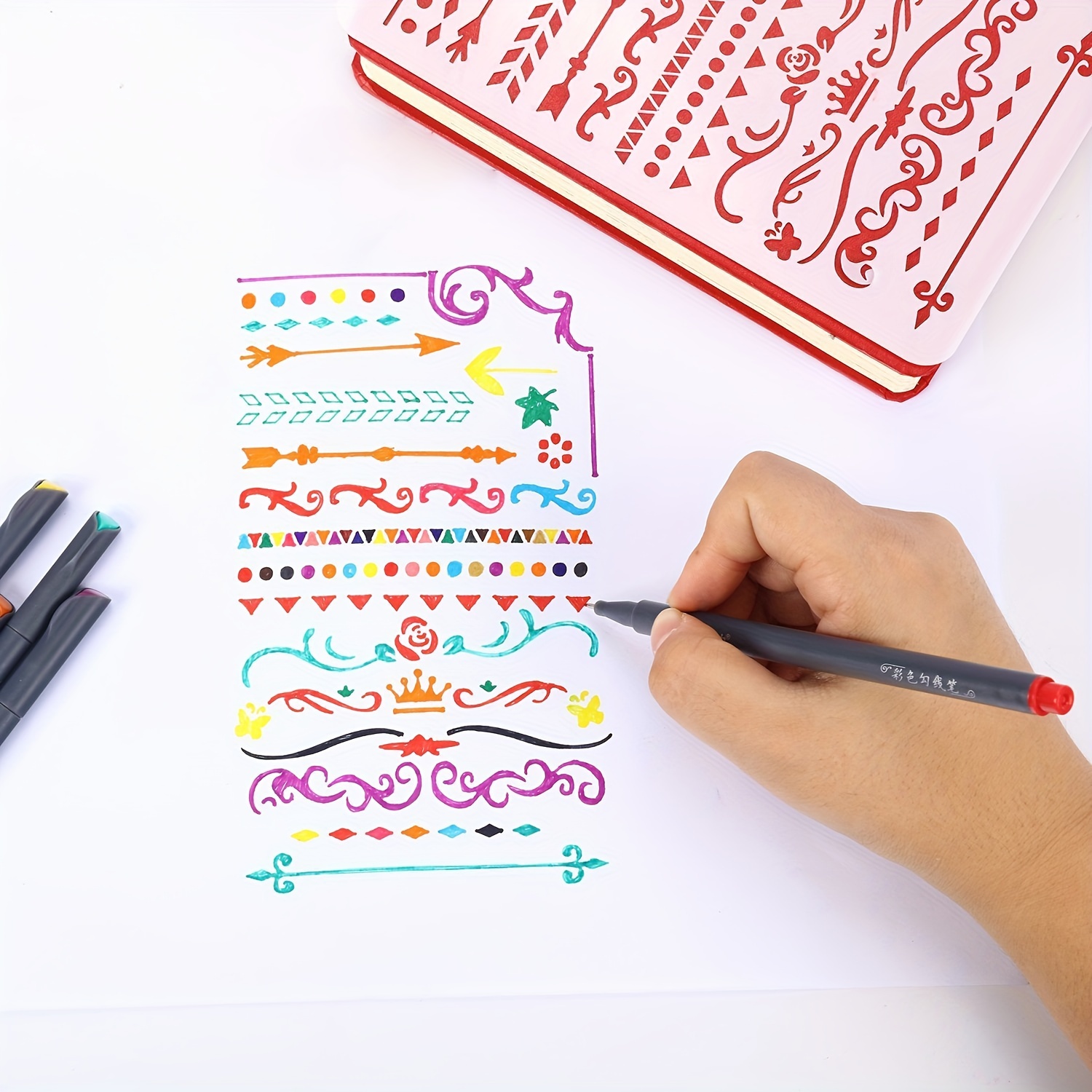 12-100pcs Colorful Line Drawin - Correction Pen Fine のレビューと価格