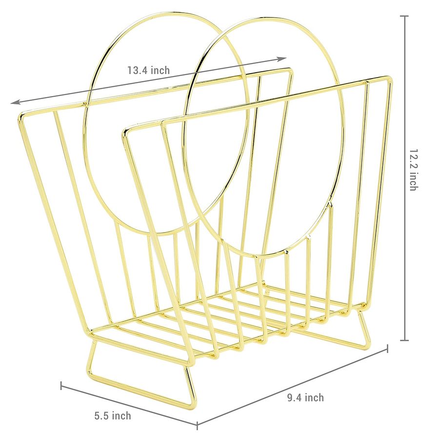 MidCentury Brass Plated Metal  - Magazine Holder Rack のレビューと価格