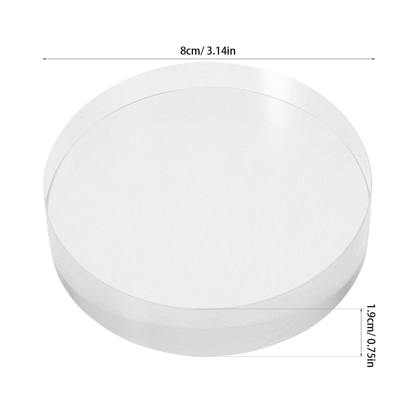 2Pcs Transparent Crystal Round - Paper Weight Crystal のレビューと価格