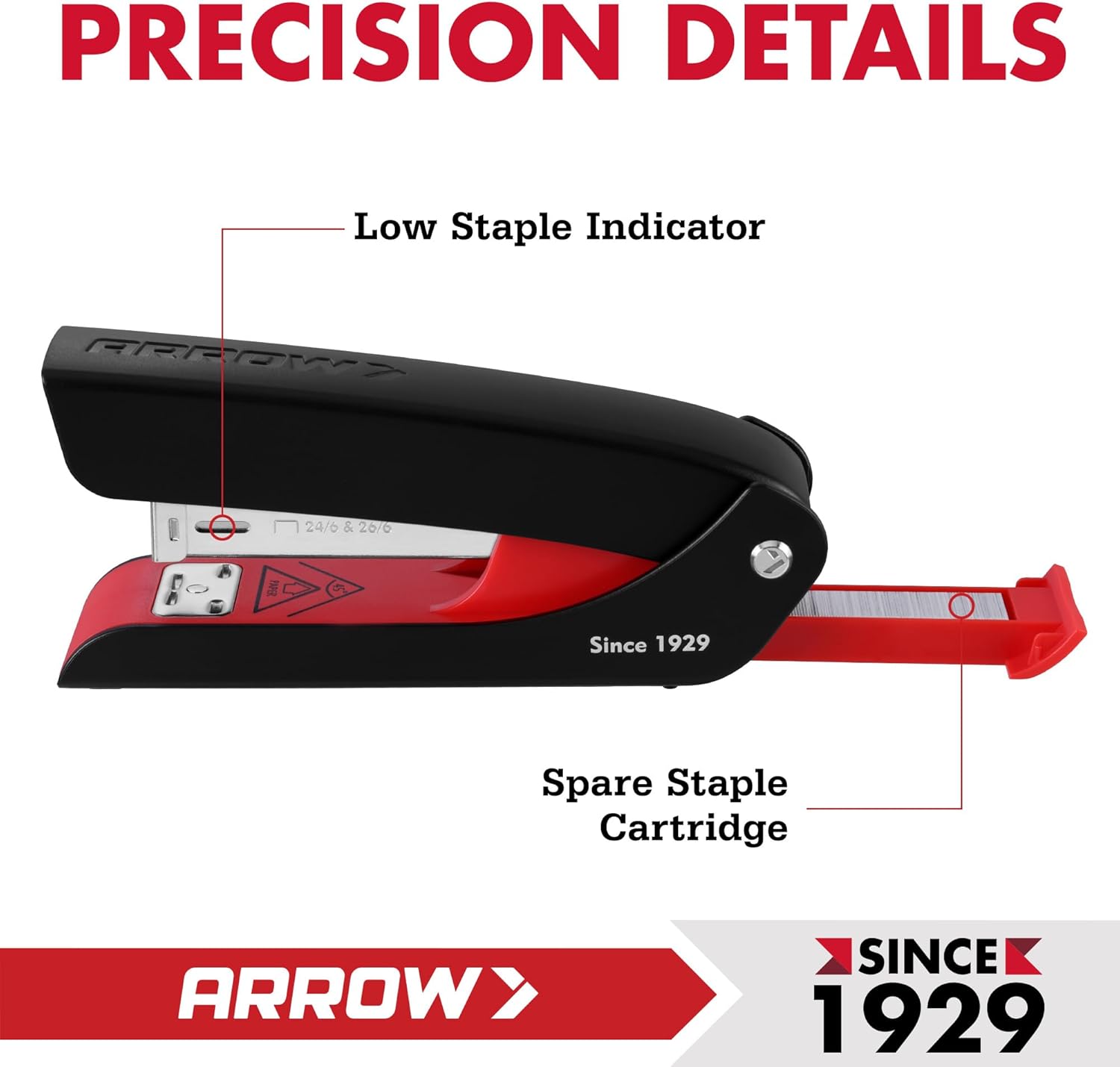 Arrow Office Stapler Set, 25 S - Stapler Half Strip のレビューと価格