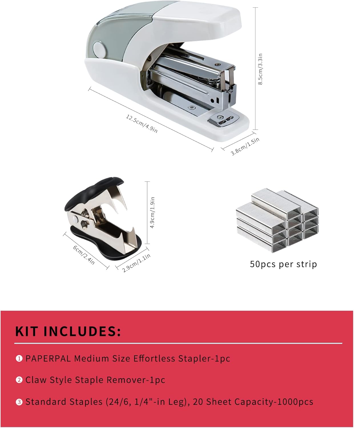Effortless Standard Stapler Se - Stapler Half Strip のレビューと価格