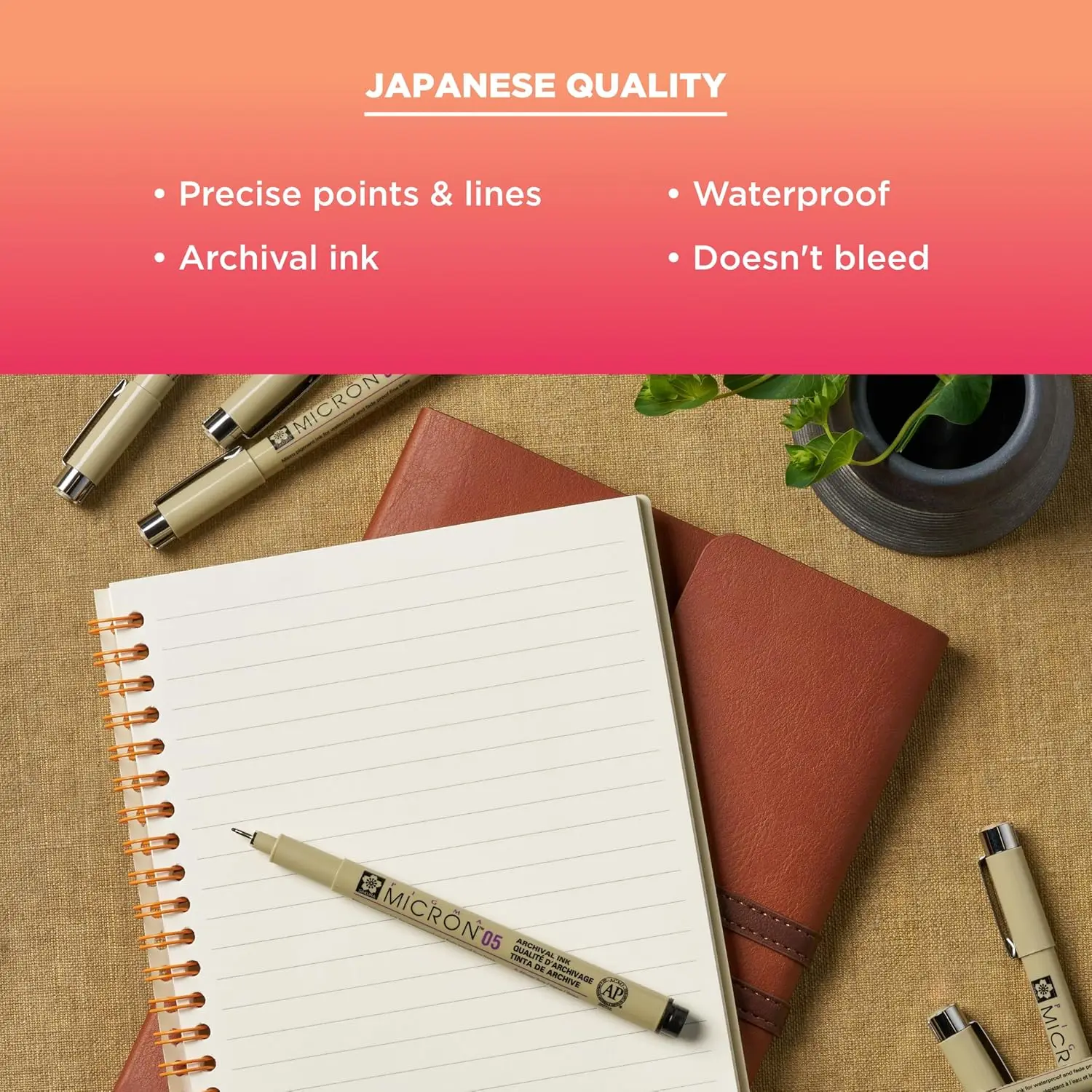 Fineliner Drawing Pens Set, 8  - Archive Box Set のレビューと価格