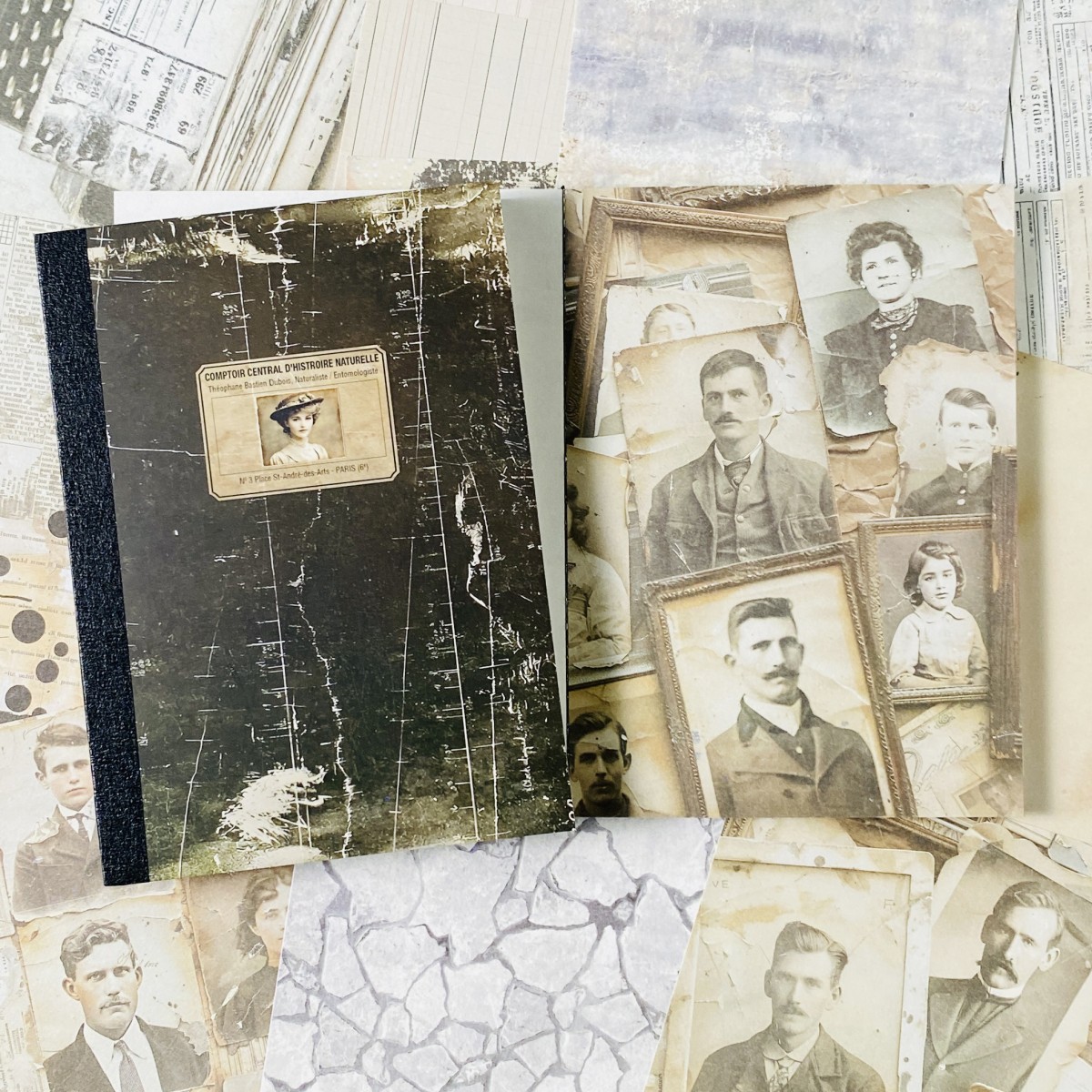 100sheets Vintage Scrapbook Pa - Ink Blotter Paper のレビューと価格