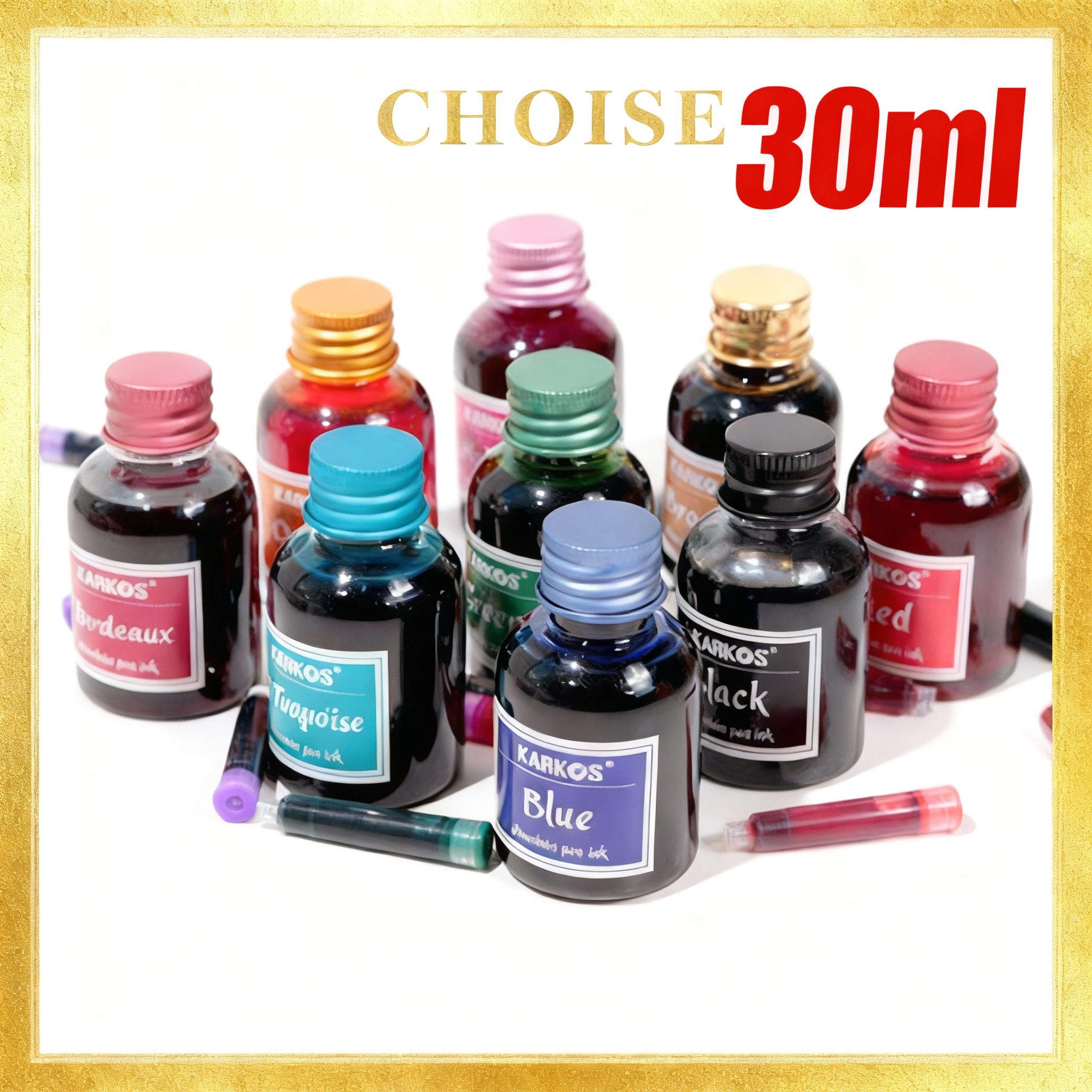 Pure Black Colorful Fountain P - Fountain Pen Bottled Ink のレビューと価格