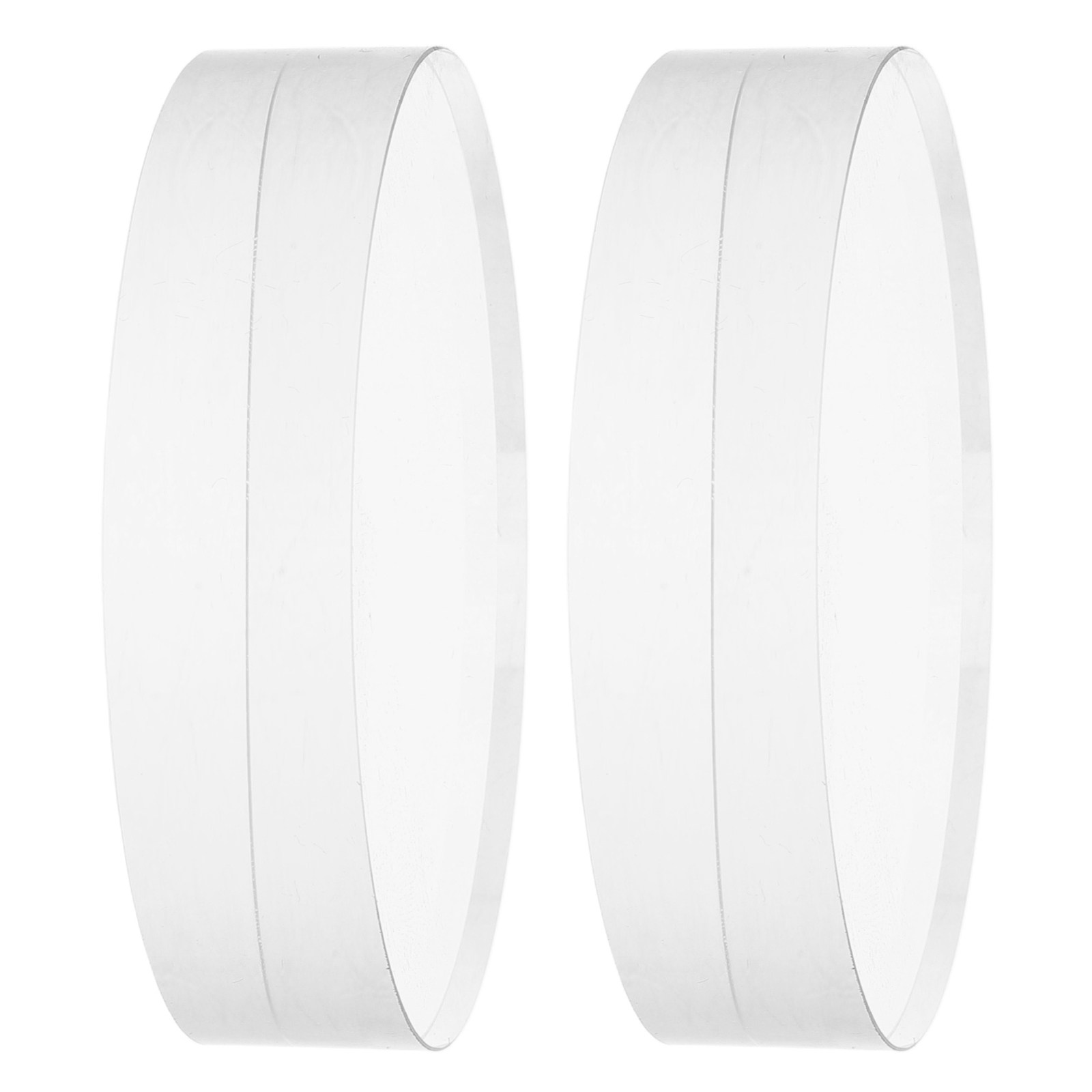 2Pcs Clear Round Crystal Glass - Book Weight Glass のレビューと価格